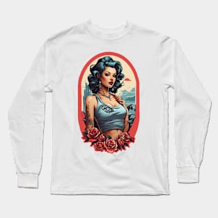 Pin Up Classic Art Long Sleeve T-Shirt